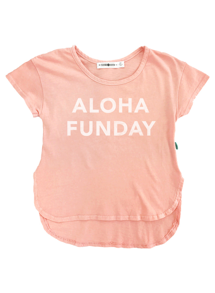 Aloha Funday Tee - Coral