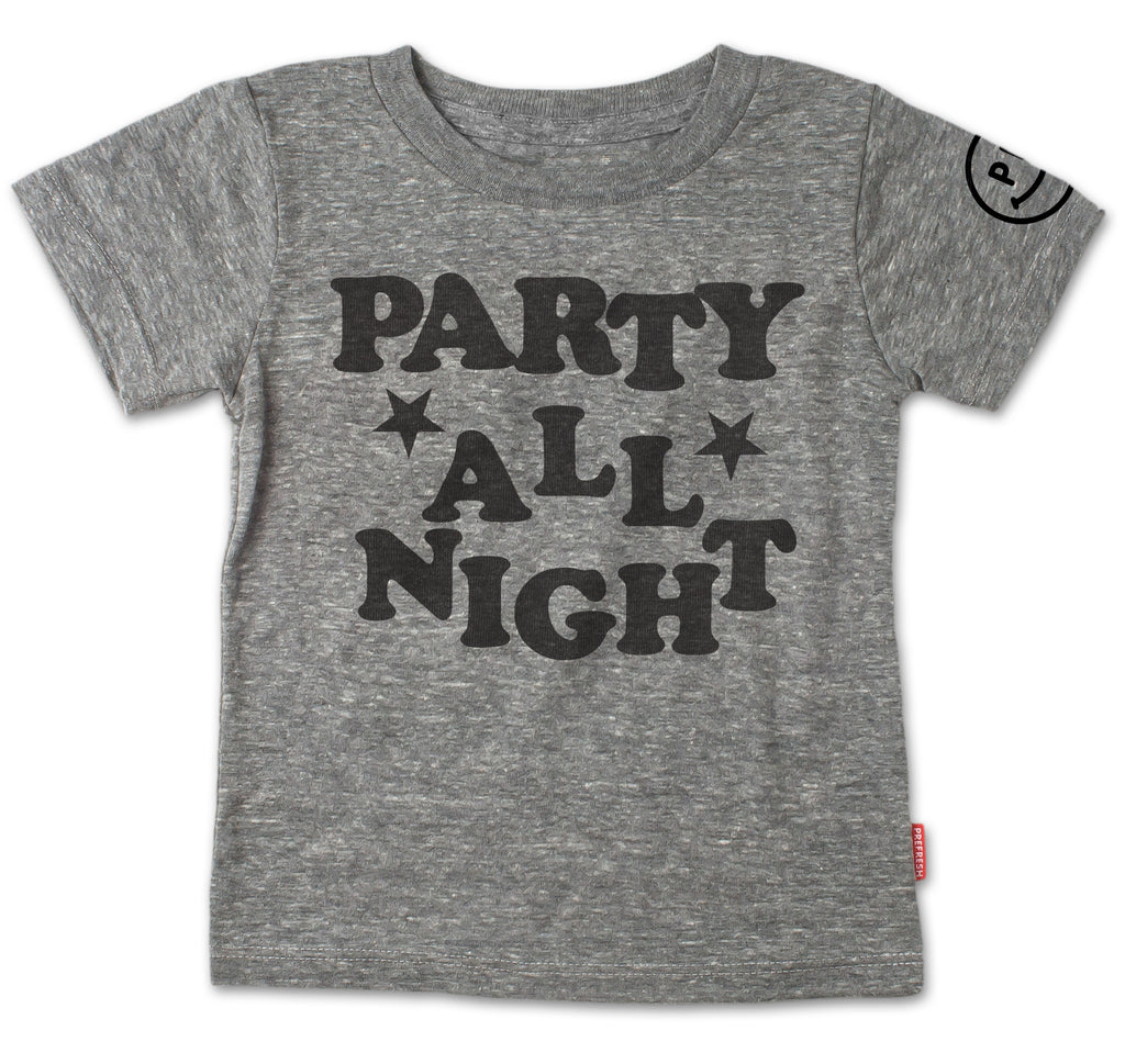 Party All Night T-Shirt - Heather Grey