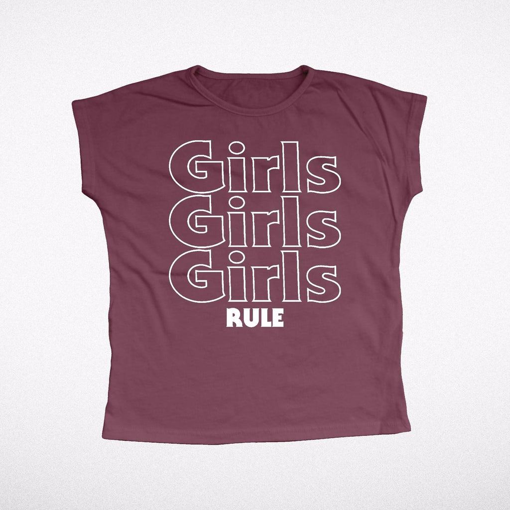 Tiny Whales Girls Rule Dolman T-shirt